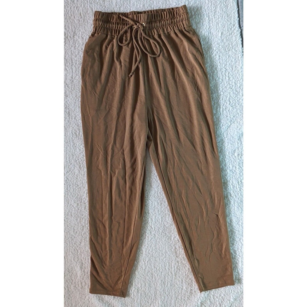 Fabletics Tan Barista Blaine Harem Pant Relaxed Joggers Woman's Size Medium